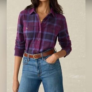Super cozy soft plaid legend button up sweater